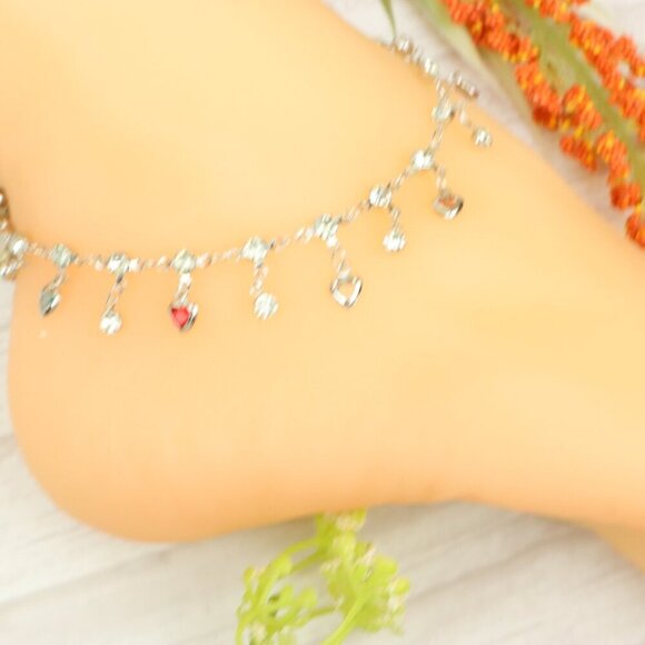 "Handmade Anklet – Elegant & Delicate Jewelry for Women | UNVRC1319 - Picture 10 of 10